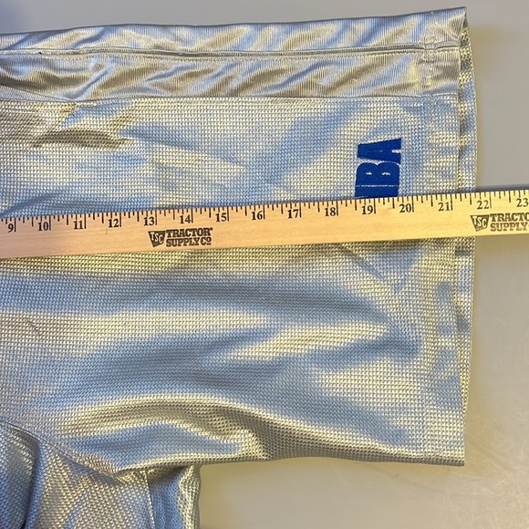 VINTAGE NBA Elevation Shorts Mens M Gray Basketball Pockets Drawstring - Picture 7 of 7